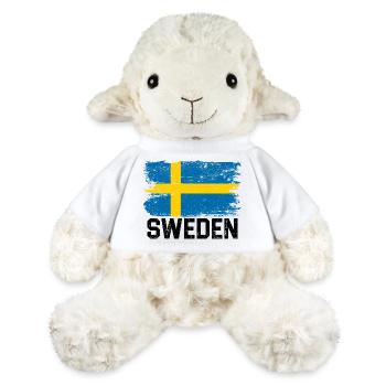 Schwedische Pinselflagge - MiniFeet® Schaf Annika - Weiß - Vorne