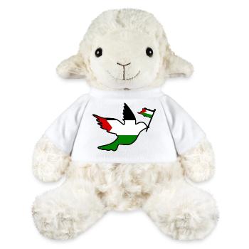 Free palestine - Mouton en peluche Annika MiniFeet® - blanc - Devant