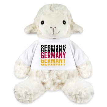 Allemagne Allemagne Lettrage Équipe nationale - Mouton en peluche Annika MiniFeet® - blanc - Devant