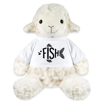 Fish Bone Skeleton Herringbone Fishing - MiniFeet® Sheep Annika - white - Front