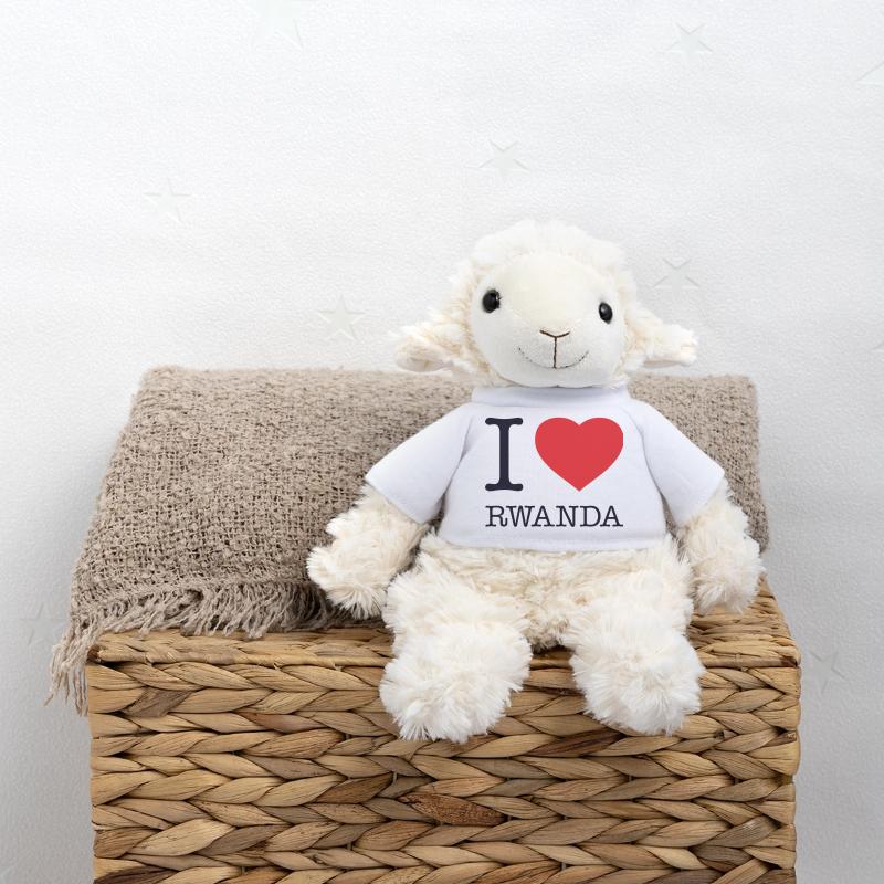 J’ADORE LE RWANDA Mouton en peluche Annika MiniFeet®