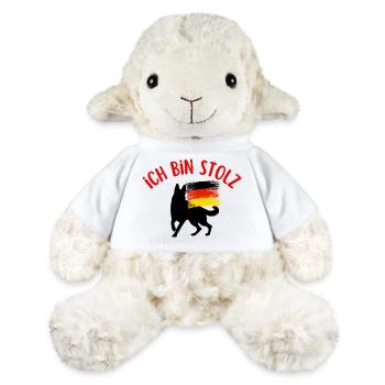I am German  - Mouton en peluche Annika MiniFeet® - blanc - Devant