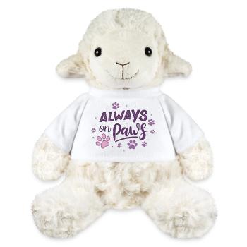 Always on Day Pawprints Purple - MiniFeet® Sheep Annika - white - Front