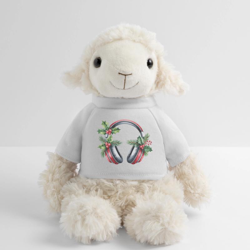 Weihnachtskopfhörer mit Tannengrün MiniFeet® Schaf Annika