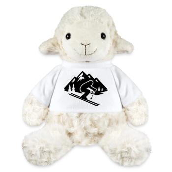 Ski Silhouette Mountains Slope - MiniFeet® Sheep Annika - white - Front