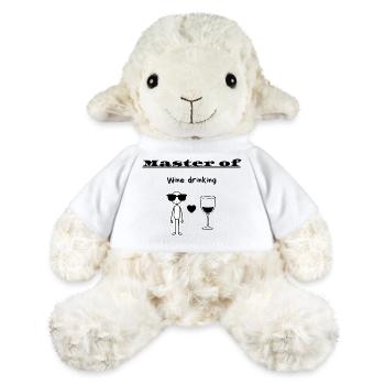 Master of Wine drinking - MiniFeet® Sheep Annika - white - Front