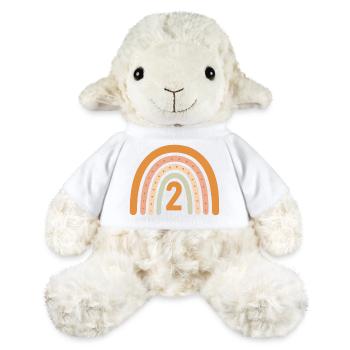 Zweiter Geburtstag Regenbogen - MiniFeet® Schaf Annika - Weiß - Vorne
