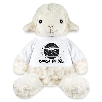 "Born to Die" – Retro-sarkastisches Design - MiniFeet® Schaf Annika - Weiß - Vorne