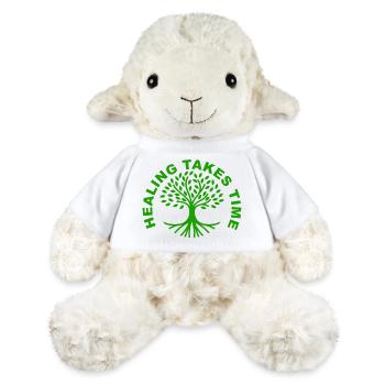 Healing Takes Time Mental Health Awareness Shirt - MiniFeet® Sheep Annika - white - Front