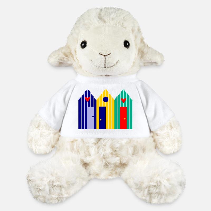 VACANCES. VIVE LES VACANCES. VACANCES. PLAGE. MER - Mouton en peluche Annika MiniFeet® - blanc