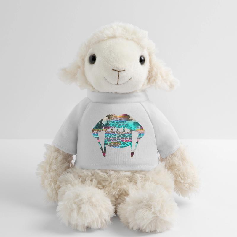 Groovy Vampirelips Léopard turquoise Mouton en peluche Annika MiniFeet®
