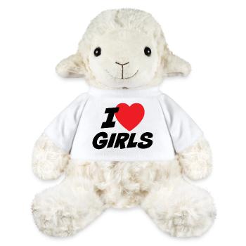 J’aime les filles - Mouton en peluche Annika MiniFeet® - blanc - Devant