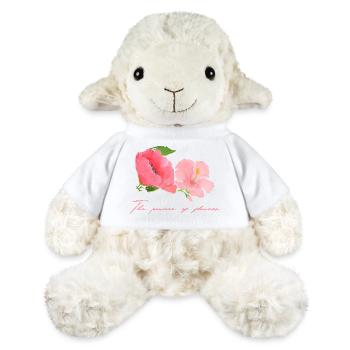 Sweet Blossom Motif Pink Red Mother's Day Flower Power - MiniFeet® Sheep Annika - white - Front