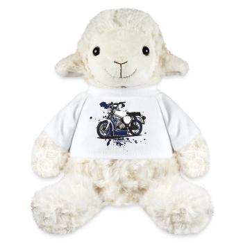 S51 (blanc) // Illustration - Mouton en peluche Annika MiniFeet® - blanc - Devant