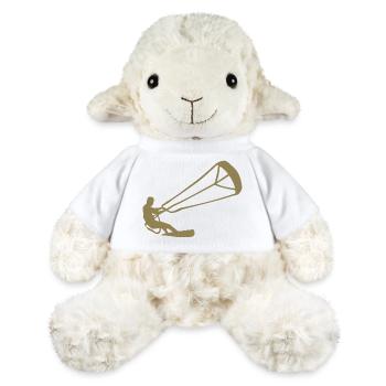 Kitesurfer Silhouette Kiteboarding Adrenaline Sport - MiniFeet® Sheep Annika - white - Front
