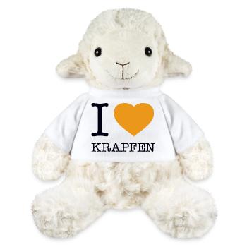 I love Krapfen - MiniFeet® Schaf Annika - Weiß - Vorne