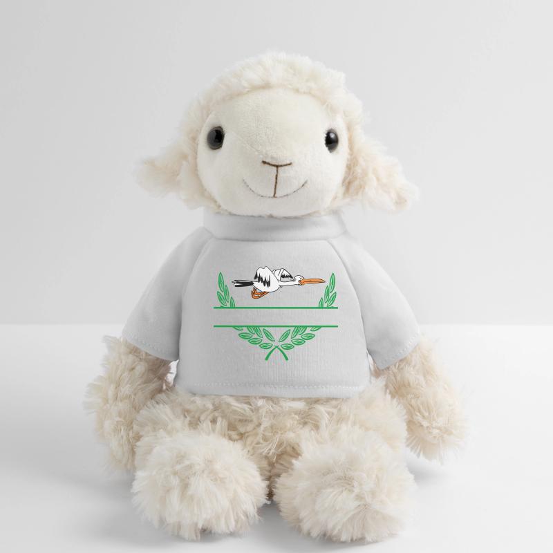 Stork Laurel Wreath with Namespace MiniFeet® Sheep Annika