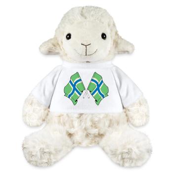 Crossed Flags Gloucestershire - MiniFeet® Sheep Annika - white - Front