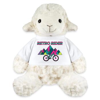 Retro Rider 90er MTB-Ästhetik - MiniFeet® Schaf Annika - Weiß - Vorne