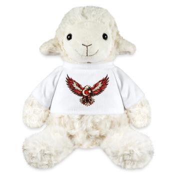 Étoile croissante de lune à aigle ailé - Mouton en peluche Annika MiniFeet® - blanc - Devant