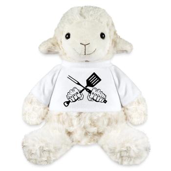 beer & steak - Mouton en peluche Annika MiniFeet® - blanc - Devant