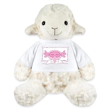 Axolotl Masque de sommeil Personnalisation Chemise de sommeil - Mouton en peluche Annika MiniFeet® - blanc - Devant