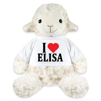 T-Shirt Ich liebe Elisa T-Shirt Geschenkidee - MiniFeet® Schaf Annika - Weiß - Vorne