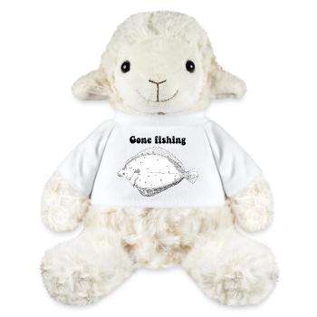 Angeln gegangen 2 - MiniFeet® Schaf Annika - Weiß - Vorne