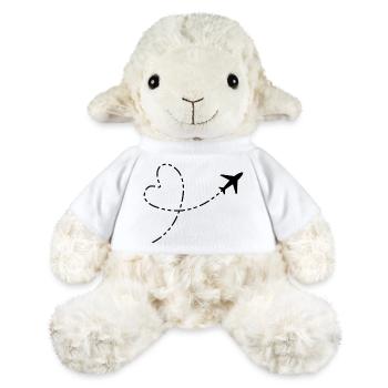 Flugzeug Symbol - MiniFeet® Schaf Annika - Weiß - Vorne