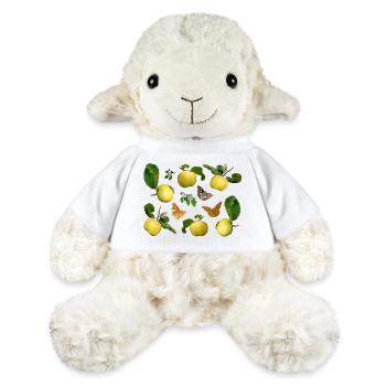 Quitten mit Quittenblüten und Schmetterlingen - MiniFeet® Schaf Annika - Weiß - Vorne