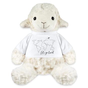 Allons voyager Carte du monde Voyage Aventure - Mouton en peluche Annika MiniFeet® - blanc - Devant