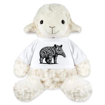 Tapir tribal - Mouton en peluche Annika MiniFeet® - blanc - Devant
