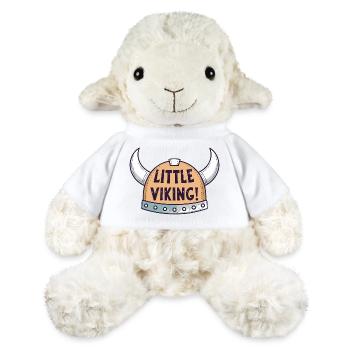 Petit Viking au Casque à Cornes - Mouton en peluche Annika MiniFeet® - blanc - Devant
