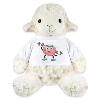 Le cerveau dans la salle de sport - Mouton en peluche Annika MiniFeet® - blanc - Devant