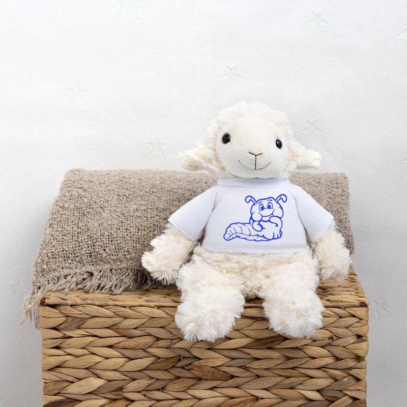 Caterpillar Worm Shy Friendly Curious Looking MiniFeet® Sheep Annika