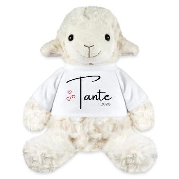 werdende Tante 2026 Baby News Schwanger Schwester - MiniFeet® Schaf Annika - Weiß - Vorne