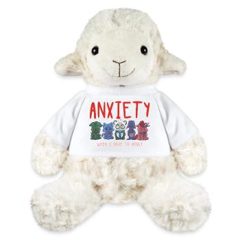 Anxiety Squad Cute Animals Adulting Struggle  - MiniFeet® Sheep Annika - white - Front