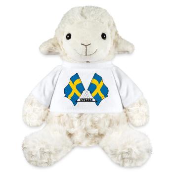 Schwedische Flagge - MiniFeet® Schaf Annika - Weiß - Vorne