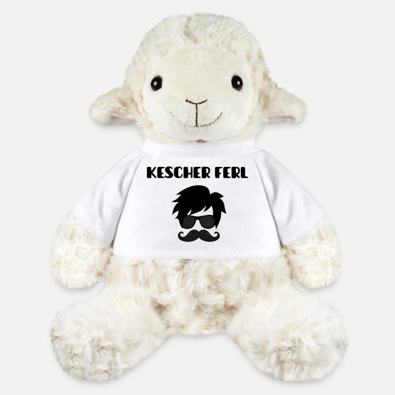 Handsome Guy Motif - MiniFeet® Sheep Annika - white