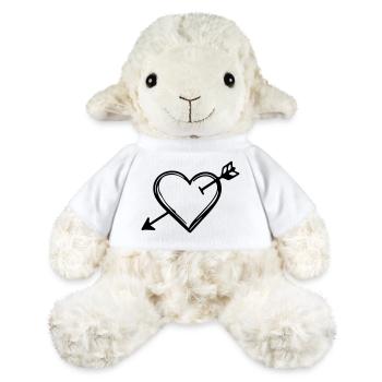 Heart Arrow Icon - MiniFeet® Sheep Annika - white - Front