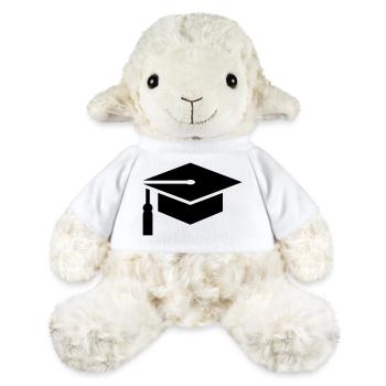 Abi, étudiante, chapeau universitaire, remise des diplômes - Mouton en peluche Annika MiniFeet® - blanc - Devant