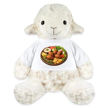 Kibbeh Saucer Art Print - MiniFeet® Sheep Annika - white - Front
