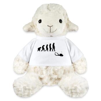 Evolution diving with a device - MiniFeet® Sheep Annika - white - Front