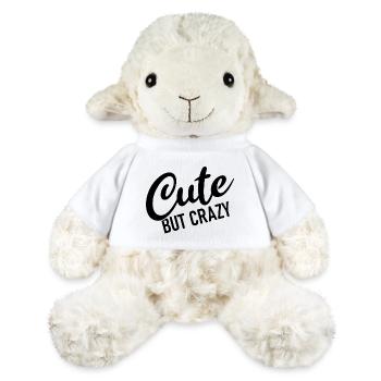 Cute but crazy - Cool Quote - Sweet but crazy - MiniFeet® Sheep Annika - white - Front