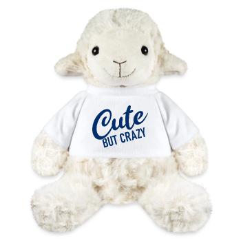 Mignon mais fou - Citation cool - Doux mais fou - Mouton en peluche Annika MiniFeet® - blanc - Devant