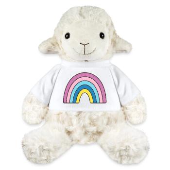 Pastell Regenbogen Design - MiniFeet® Schaf Annika - Weiß - Vorne