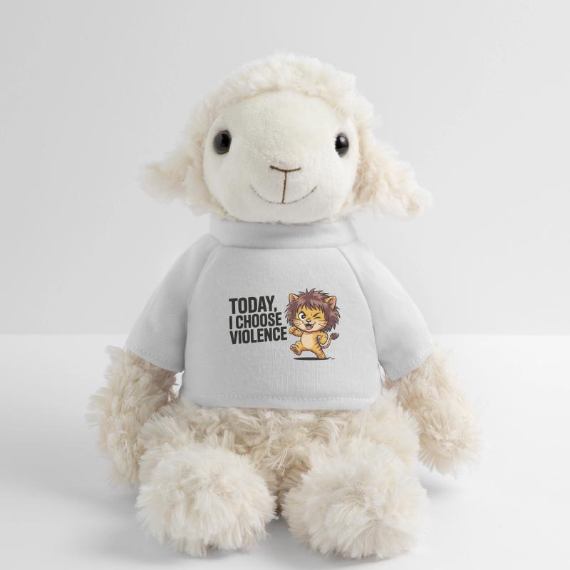 Chaton avec la devise de la sauvagerie Mouton en peluche Annika MiniFeet®
