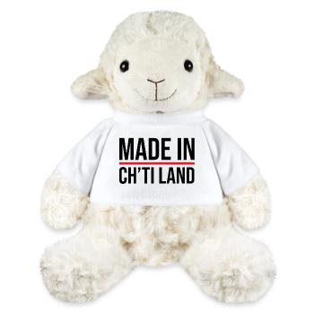 Made in Ch'ti land - Mouton en peluche Annika MiniFeet® - blanc - Devant