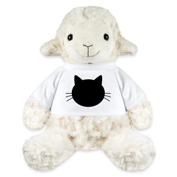 Tête de chat - Mouton en peluche Annika MiniFeet® - blanc - Devant