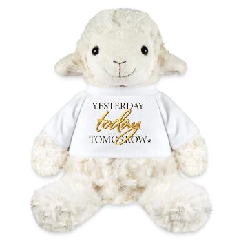 Yesterday, Today and Tomorrow Schriftzug - MiniFeet® Schaf Annika - Weiß - Vorne